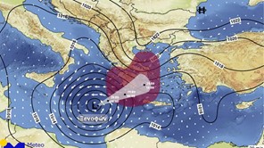 Σε περιοχές της Ανατολικής Θεσσαλίας  ο κυκλώνας Ζορμπάς την Κυριακή
